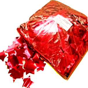 Металлизированное конфетти: звездочки - красные
