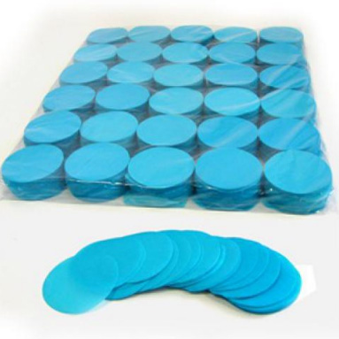 Бумажное конфетти  - голубое круглое